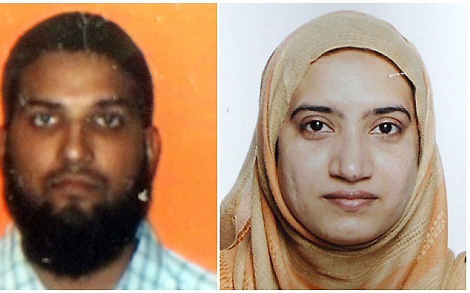 Syed Rizwan Farook (L) en Tashfeen Malik. beeld AFP