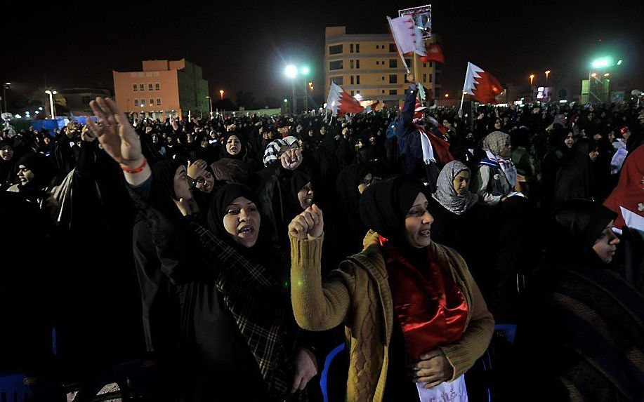 Protest in Bahrein, 3 maart 2012. Foto EPA