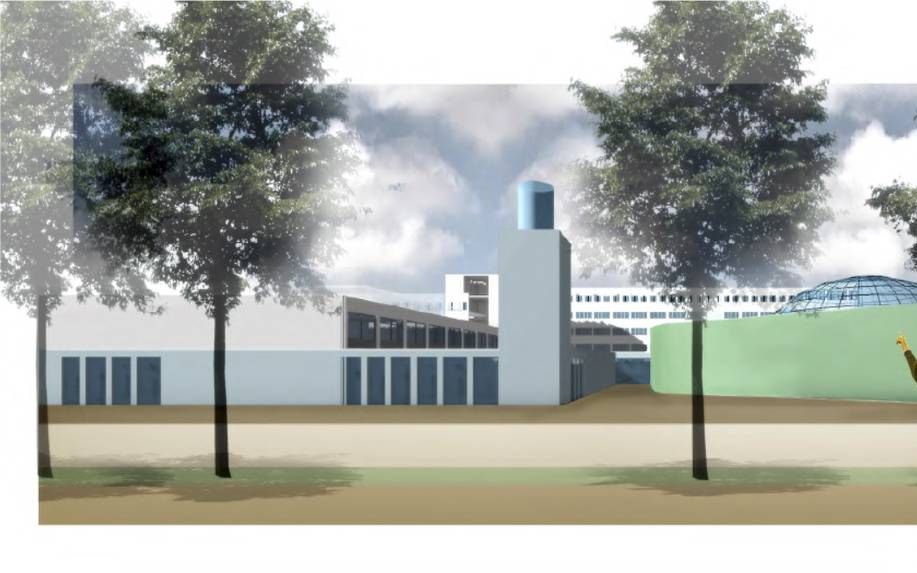 Ontwerptekening van Goudse moskee. beeld gemeente Gouda