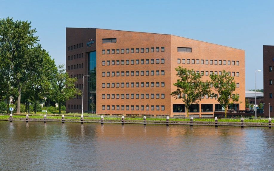 Het nieuwe pand van Hoornbeeck College Gouda. beeld Hoornbeeck College