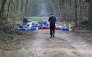Drugsafval bij Best (Noord-Brabant). Ook in Gelderland komen deze praktijken volgens de politie steeds meer voor. beeld ANP