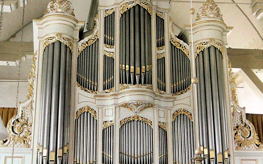 Het Van Damorgel in de Koogerkerk van Zuid-Scharwoude. beeld Atze Veldhuis