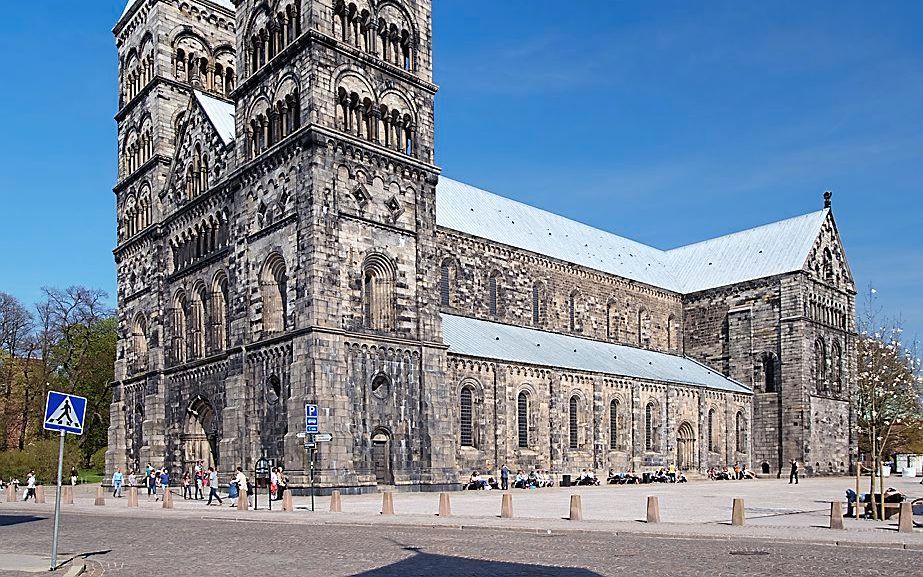 De kathedraal van het Zweedse Lund, waar paus Franciscus op 31 oktober een gezamenlijke Reformatieherdenking van lutheranen en rooms-katholieken bijwoont.