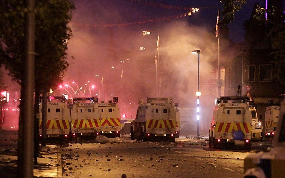 Onrust in Oost-Belfast. Foto EPA