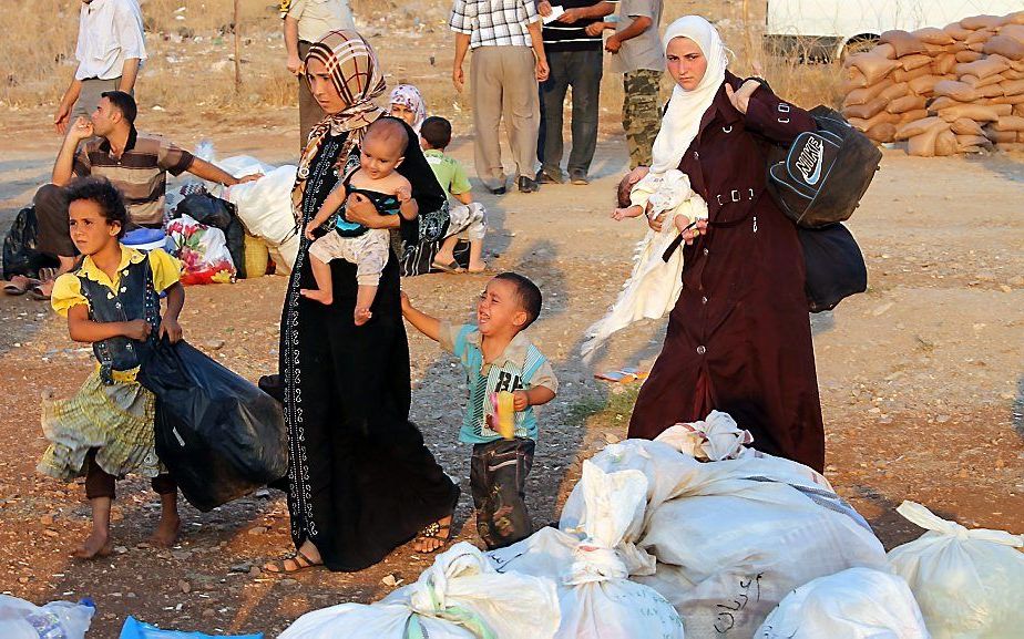 Syrische vluchtelingen in Turkije. Foto EPA