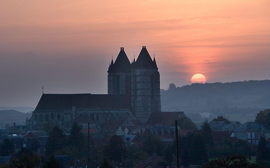 De kathedraal van Noyon, de stad waar Calvijn in 1509 wordt geboren. beeld Sjaak Verboom