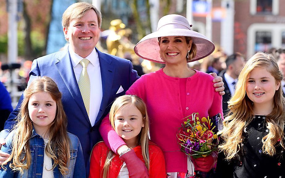 Dit jaar was het koningspaar op Koningsdag in Zwolle. beeld ANP