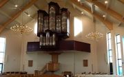 Het orgel van de Hersteld Hervormde Kerk in Putten.