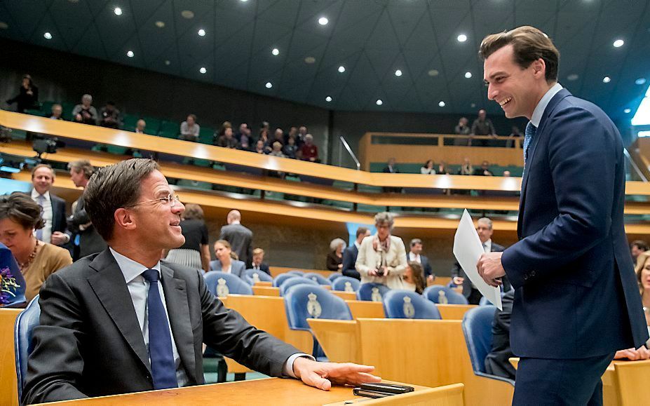 Rutte (l.) en Baudet. beeld ANP