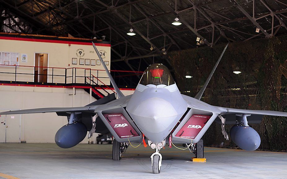 Een F-22. Foto EPA