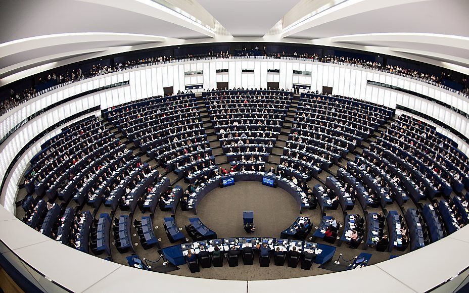 Europees Parlement. beeld EPA, PATRICK SEEGER