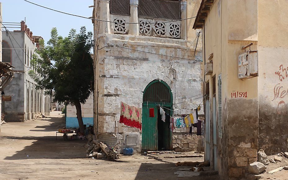 Straatbeeld in Eritrese stad Massawa. beeld RD