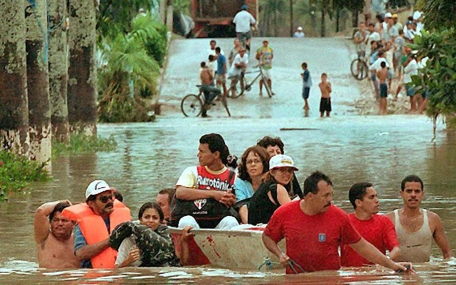 Alagoas kampte in 2000 ook met wateroverlast. Foto EPA