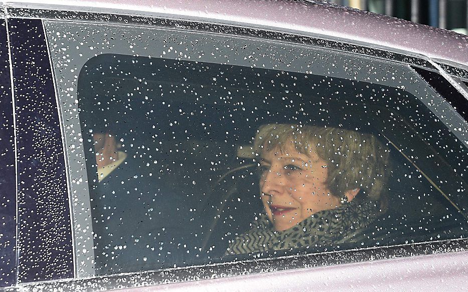 De Britse premier May. beeld AFP