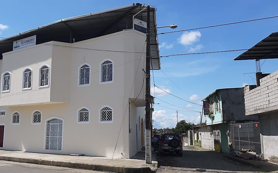 Het kerkverbouw van de gemeente El Camino in Quevedo, Ecuador. beeld ZGG