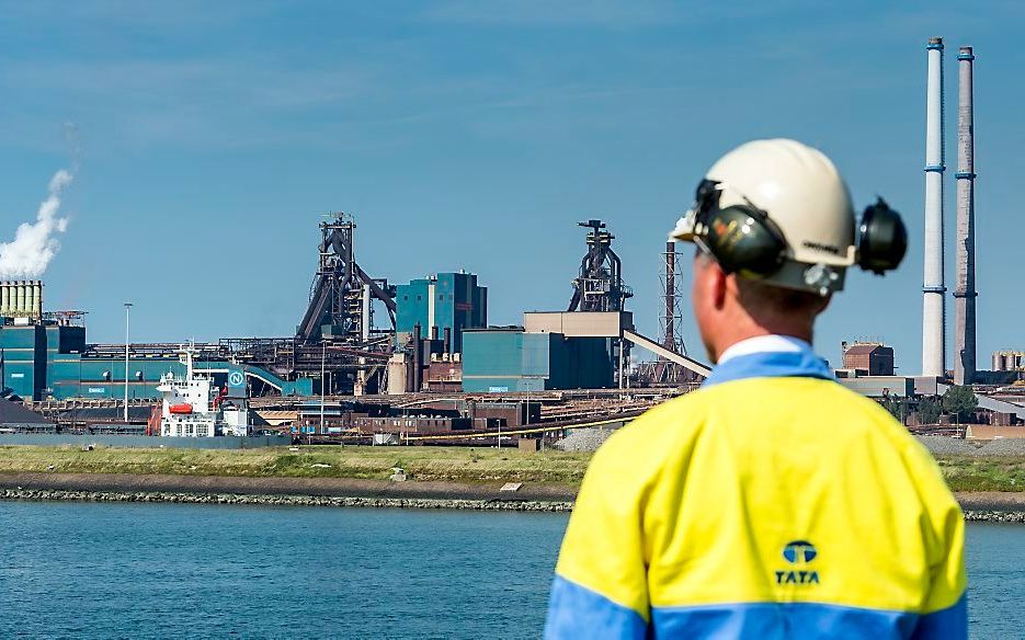 Hoogovens van Tata Steel in Velsen-Noord (IJmuiden). beeld ANP, Lex van Lieshout