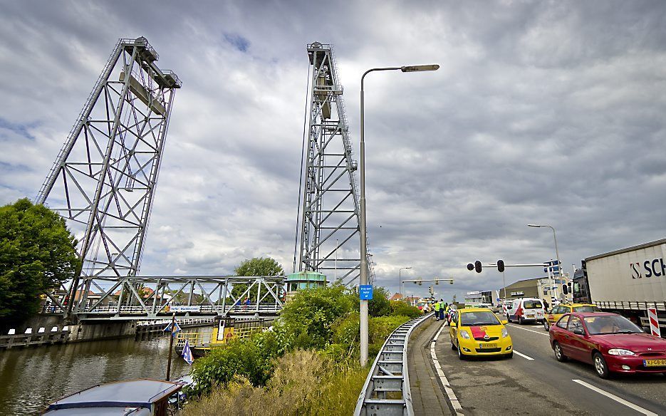 De hefbrug bij Waddinxveen. Foto ANP