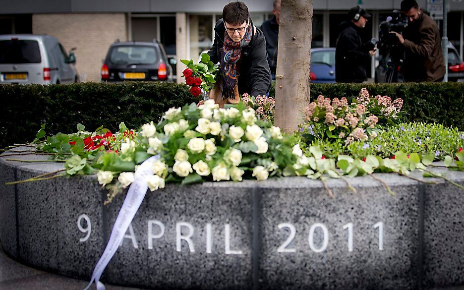 Herinneringsmonument in Alphen aan den Rijn. beeld ANP, Jerry Lampen