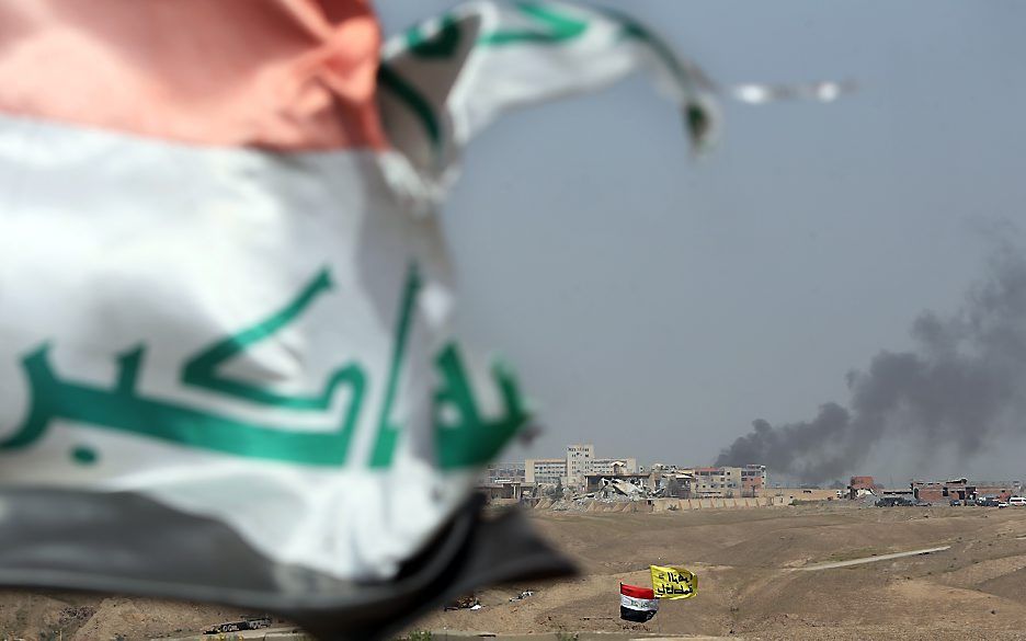 Strijd om Tikrit. Beeld AFP