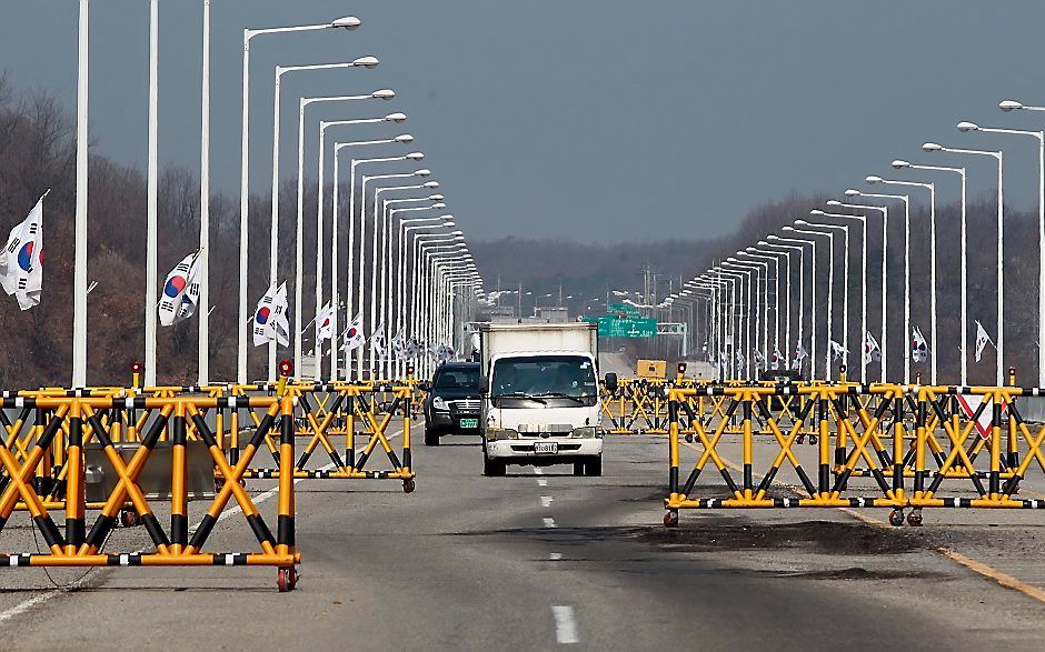 Het industrieterrein bij Kaesong. Foto EPA