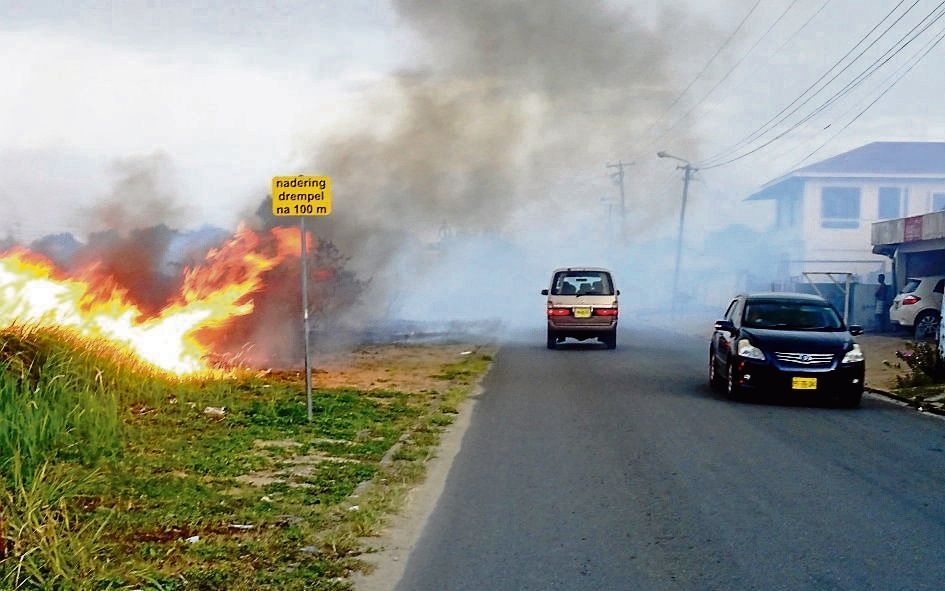 Brand in Paramaribo. beeld Armand Snijders