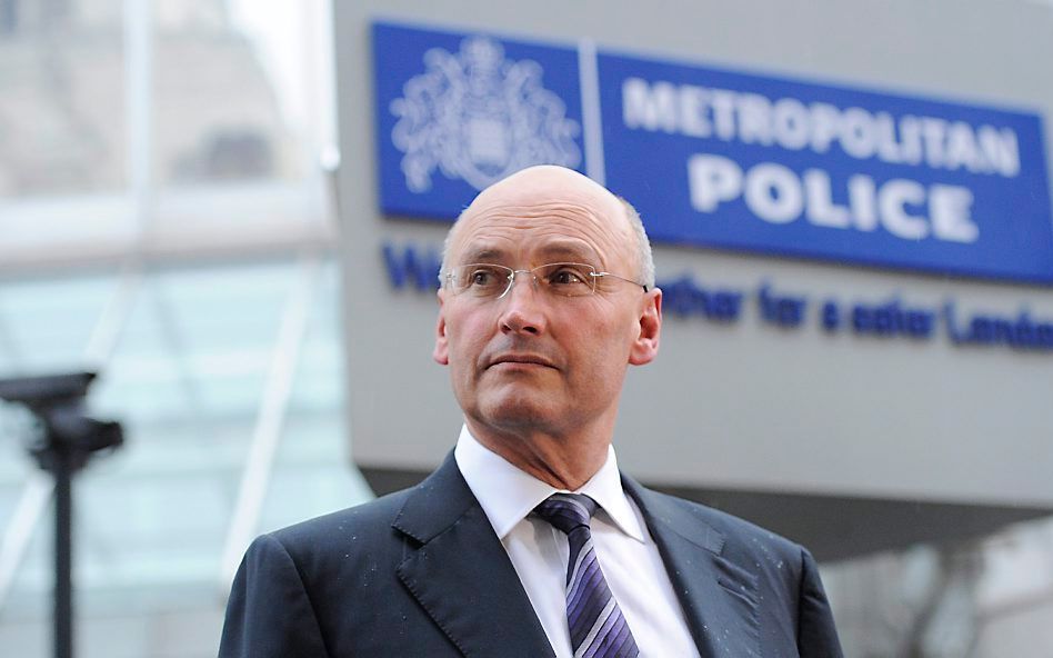 Het voormalige hoofd van Scotland Yard, Sir Paul Stephenson.  Foto EPA