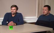 ‘Alexander Jevgenjevitsj Petrov’ (L) en 'Ruslan Boshirov'. beeld AFP