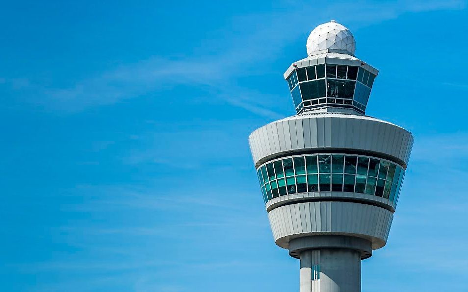 De verkeerstoren op luchthaven Schiphol. beeld ANP