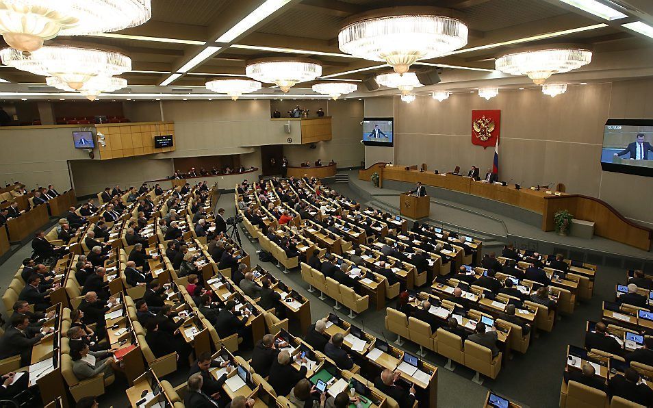 De Doema, het Russische parlement. beeld EPA