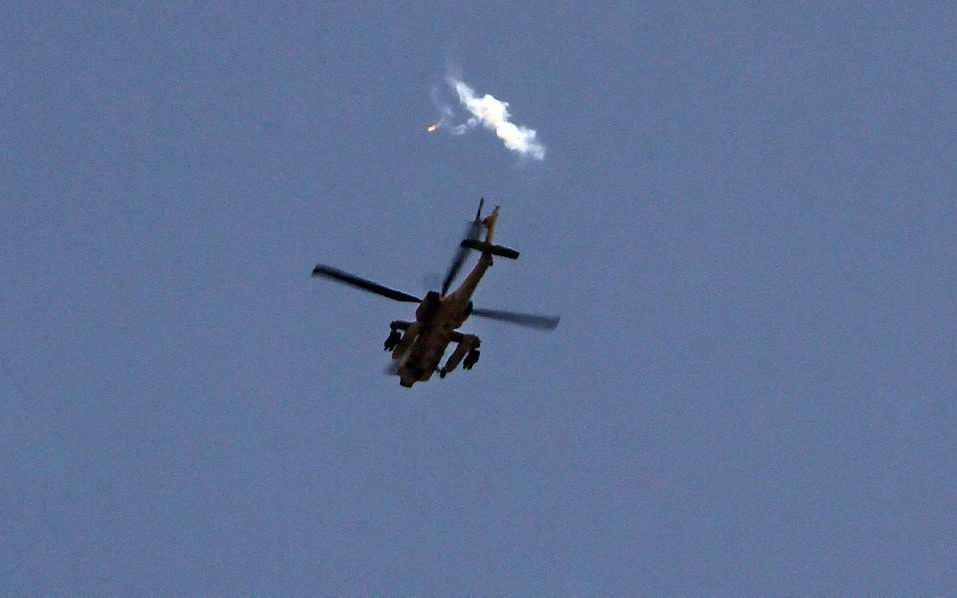 Israëlische Apache. Foto EPA