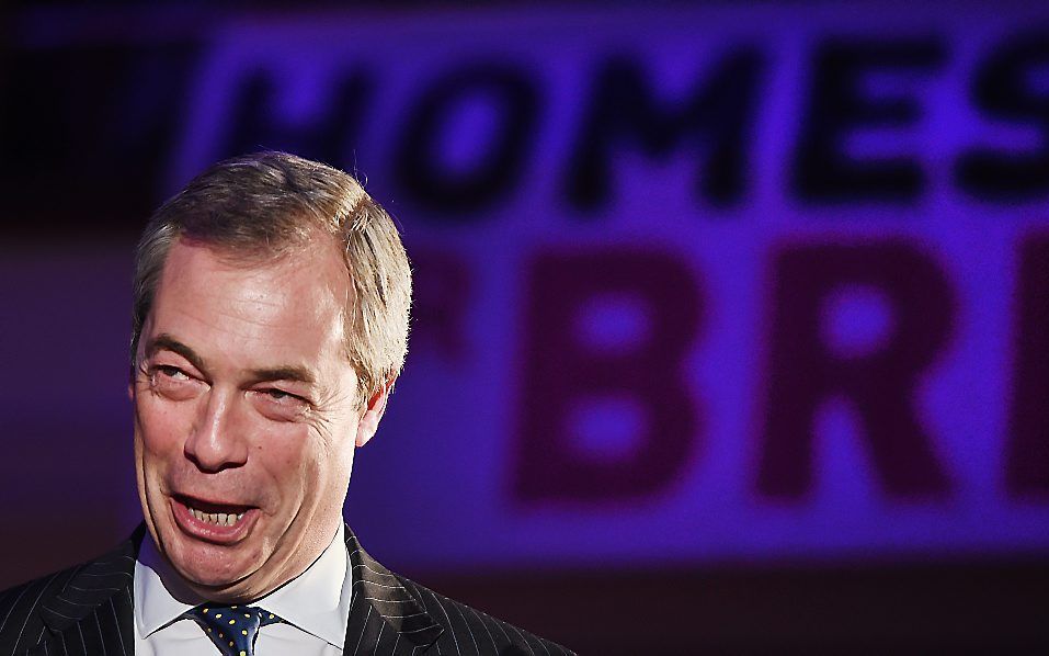 UKIP-leider Farage. Beeld EPA