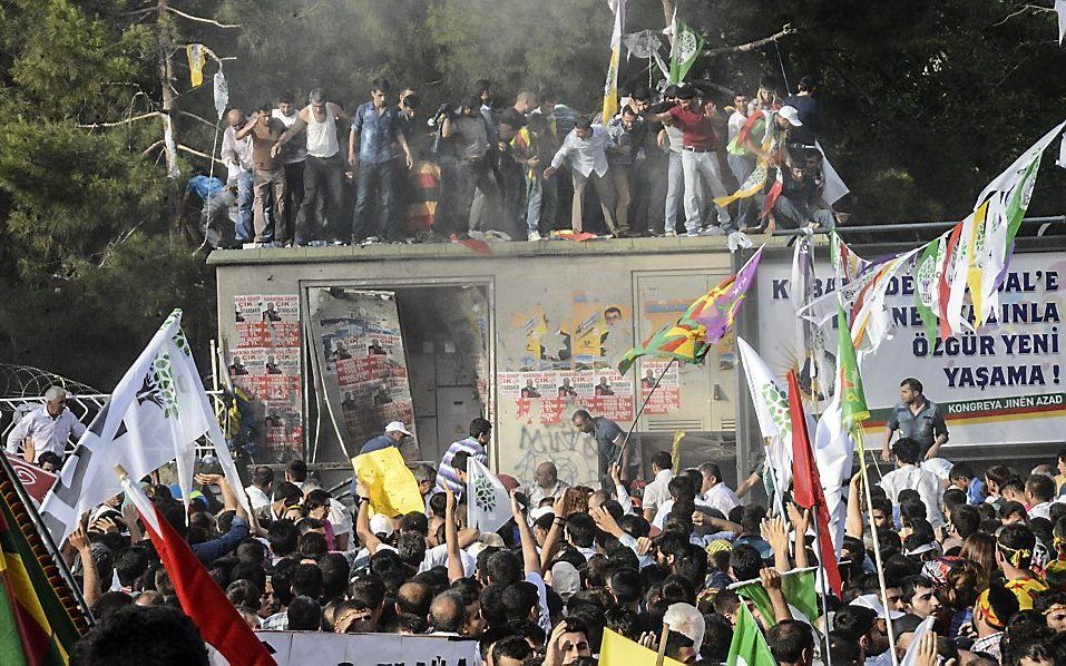 Aanslag in Diyarbakir. Beeld AFP