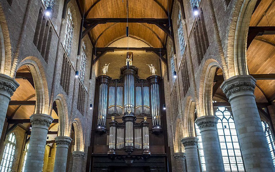 Het orgel van de Nieuwe Kerk in Delft. beeld ANP, Lex van Lieshout