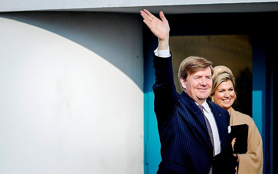 Koning Willem-Alexander nodigt jarigen uit voor een diner in het Paleis op de Dam in Amsterdam. beeld ANP