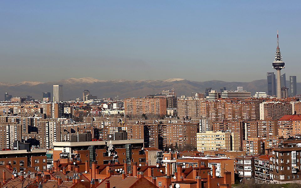 Zicht op Madrid.  beeld EPA, Sergio Barrenechea