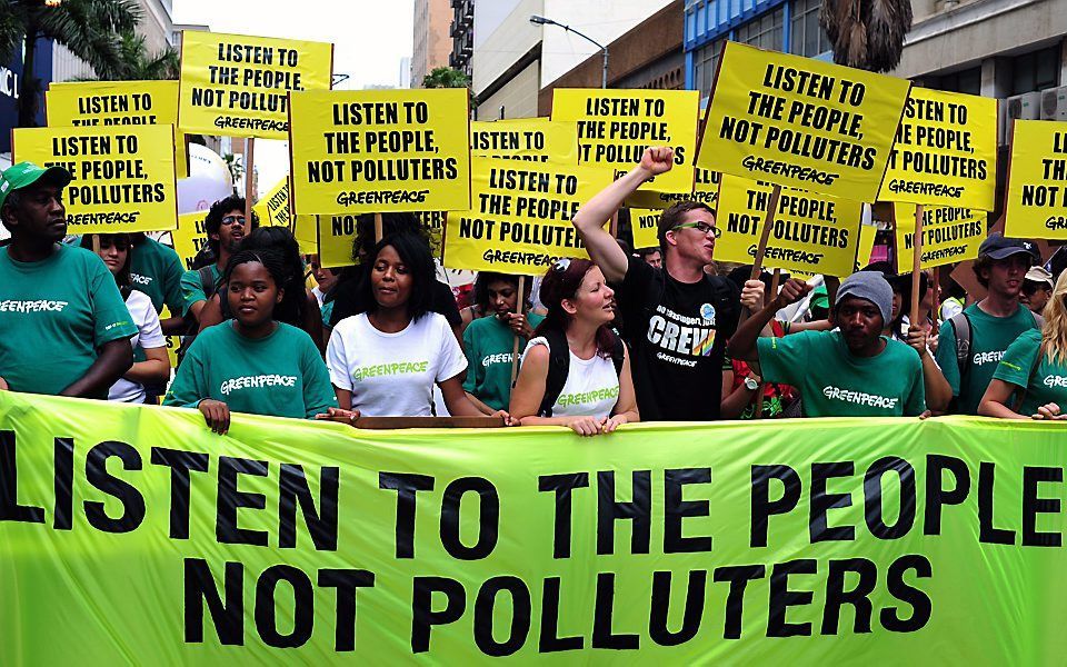 Protest in Durban.  Foto EPA