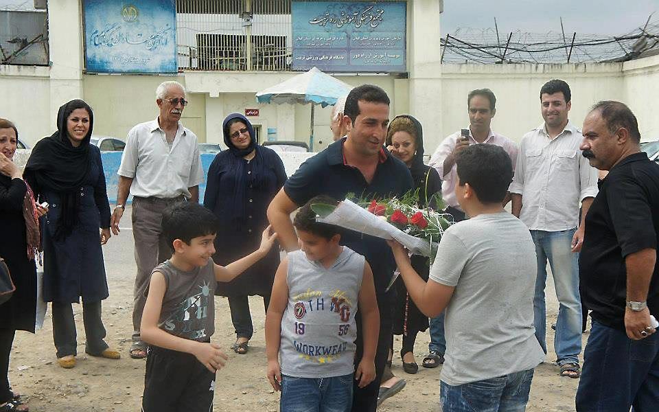 De eerdere vrijlating van Youcef Nadarkhani in september. Foto CSW