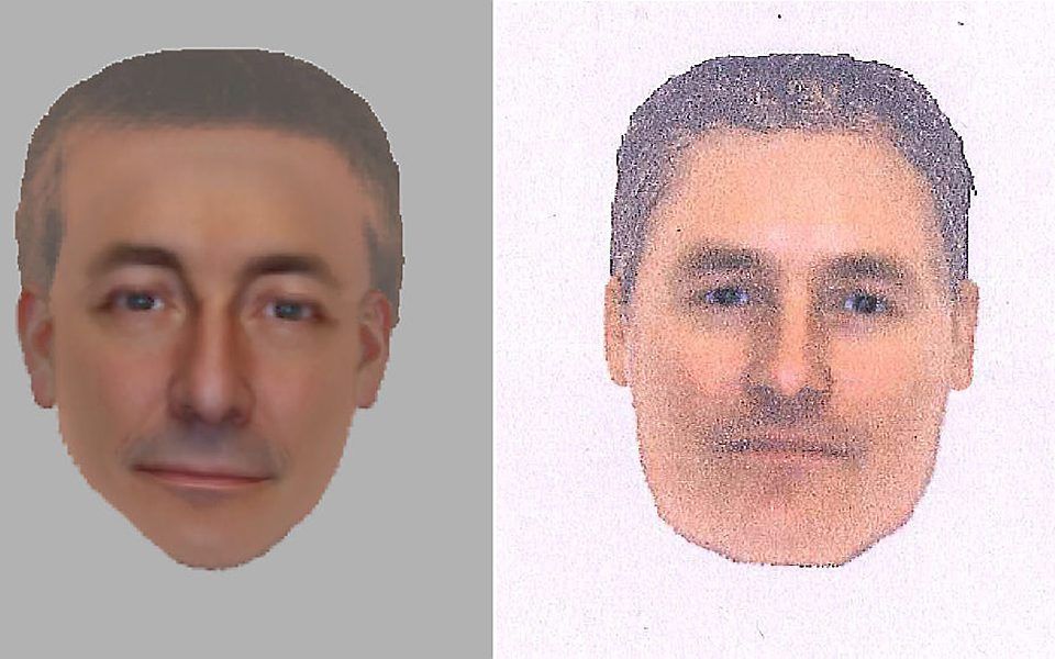 Compositietekeningen van een man die mogelijk betrokken is bij de verdwijning van Madeleine McCann. Beeld EPA