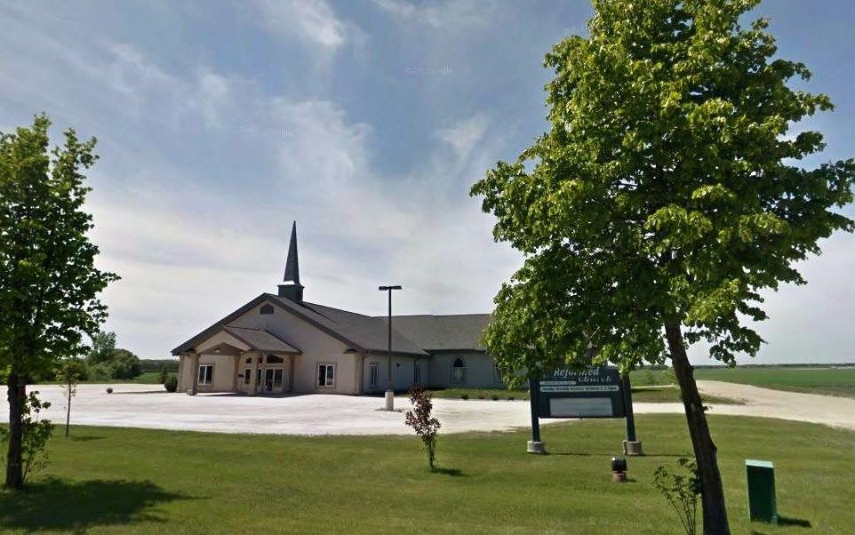 Kerk van de Canadian Reformed Church in Carman, Manitoba. Foto Google Maps