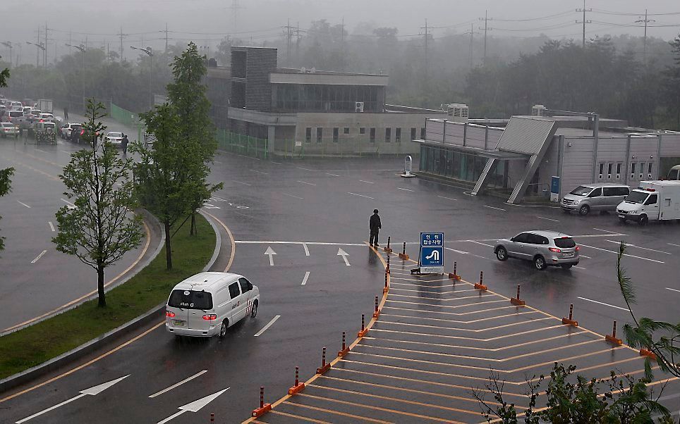 Noord- en Zuid-Korea slagen er maar niet in om het eens te worden over de manier waarop het industriepark Kaesong moet worden heropend. Beeld EPA