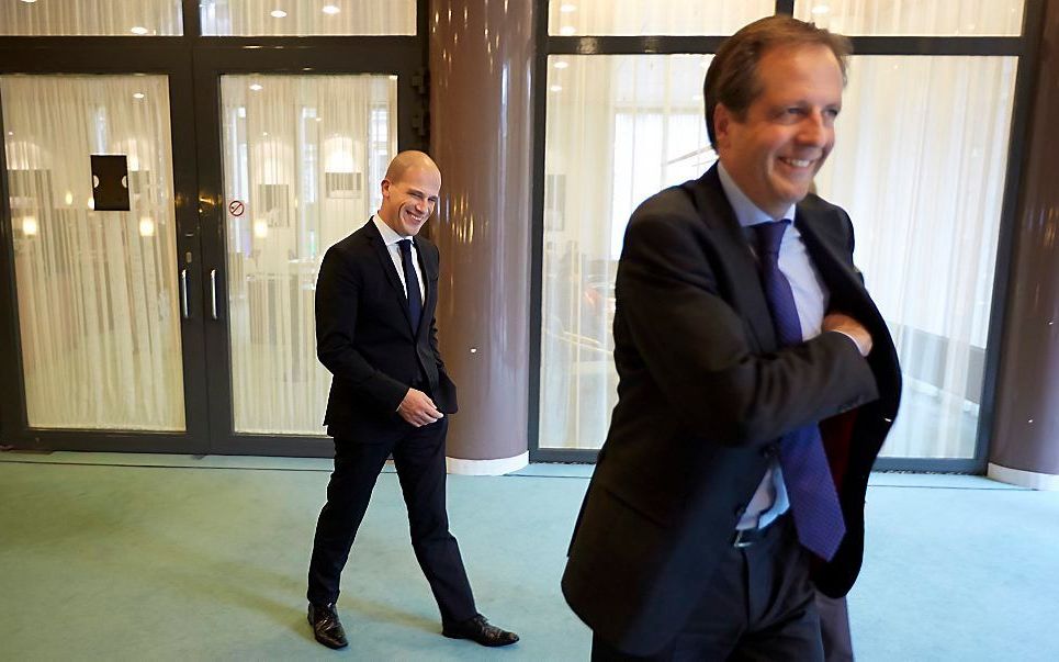 Samsom (l.) en Pechtold. Foto ANP