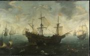 Na de ondergang van de Spaanse Armada,1588, wordt een verklaring van de ramp vooral in het bovenaardse gezocht. Tegen „Gods wind en de golven” –woorden van Filips II– valt niet te vechten. beeld Rijksmuseum Amsterdam
