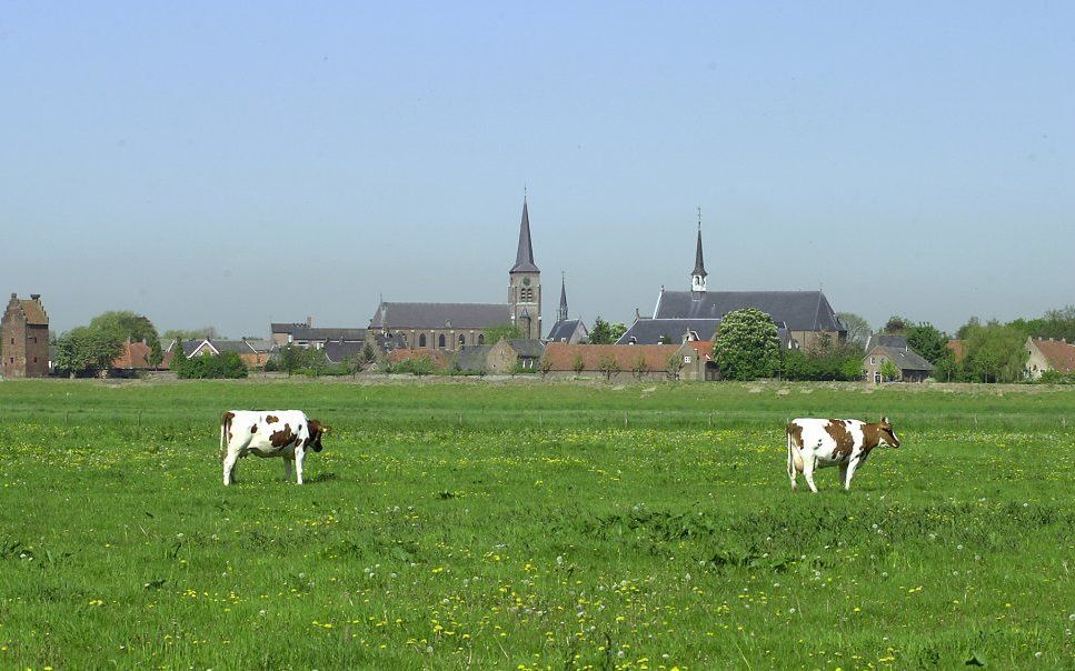 Clarissen in Megen (Noord-Brabant) verlaten de kapel. Rooms-katholieke congregaties, kloosters, internaten en ziekenhuizen waren van grote maatschappelijke betekenis.	Foto Guus Bekooy