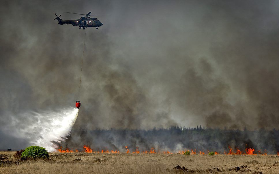 Natuurbrand Drenthe. Foto ANP