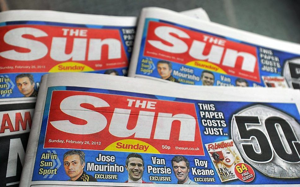 The Sun. Beeld EPA