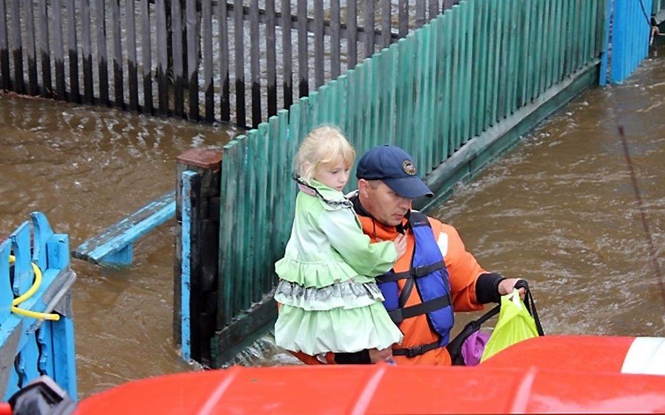 Evacuatie in het Russische Verre Oosten. Foto EPA