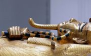 Het rijk versierde doodsmasker van farao Toetanchamon. beeld EPA