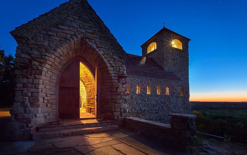 St. Francis Chapel, Breckenridge (Texas). beeld Nicholas McWhirter