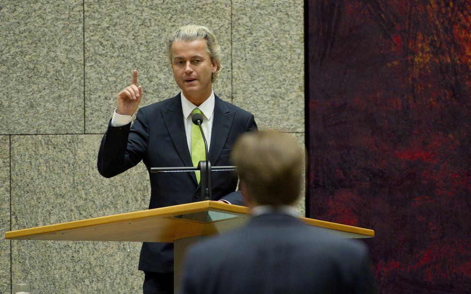 Wilders wil liefst vanavond de onderhandelingen hervatten. Foto ANP