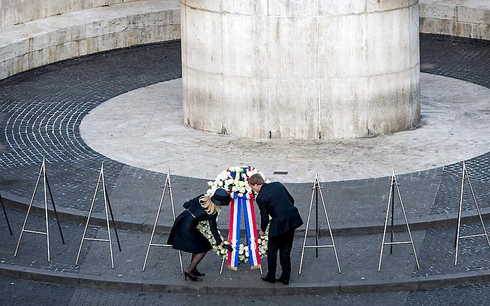 Nationale dodenherdenking in Amsterdam. beeld ANP